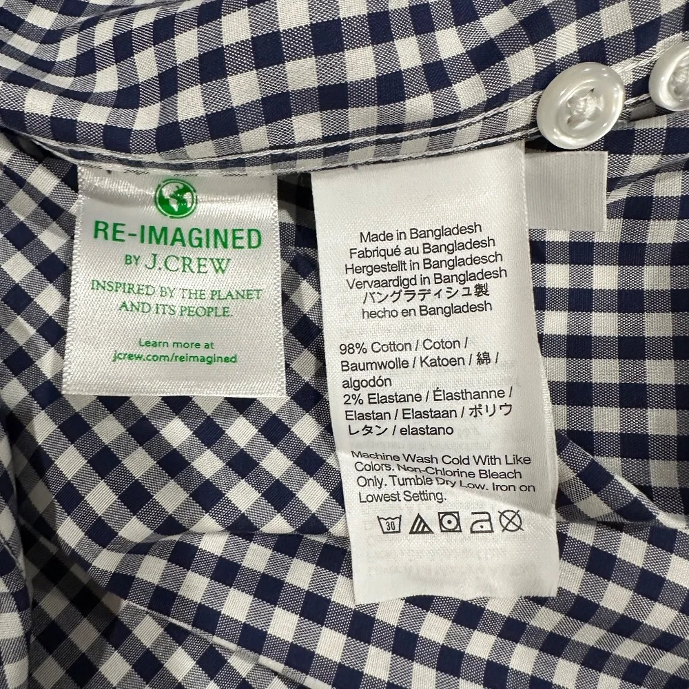 J Crew Classic Plaid Shirt‎ - Size S.